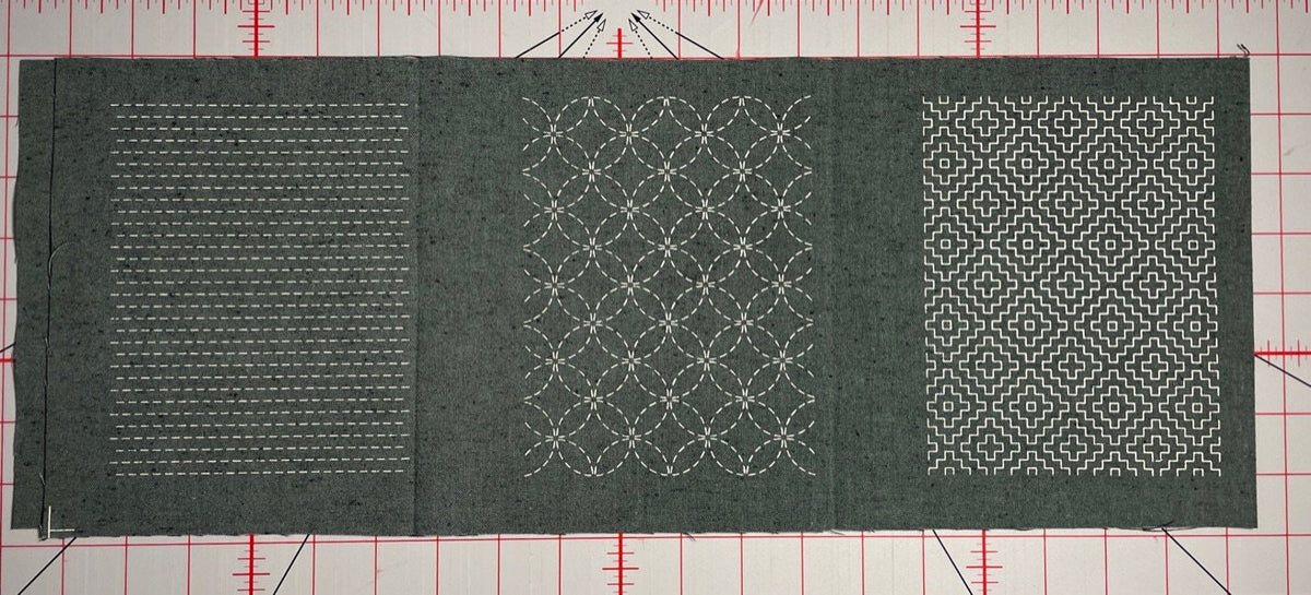 Olympus - Fabric Patch Mending Collection Sashiko Cloth - Aqua Blue