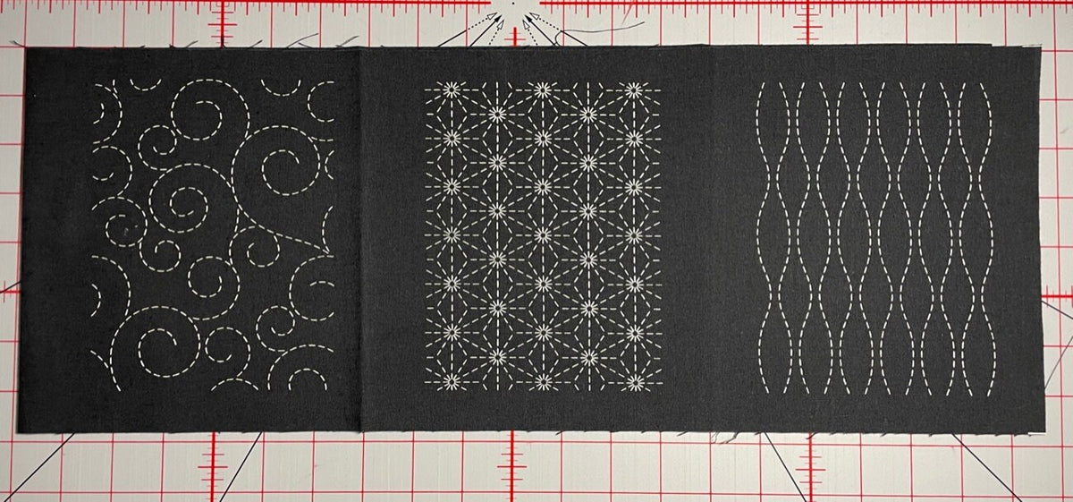 Olympus - Sashiko Mending Patch Collection - Black
