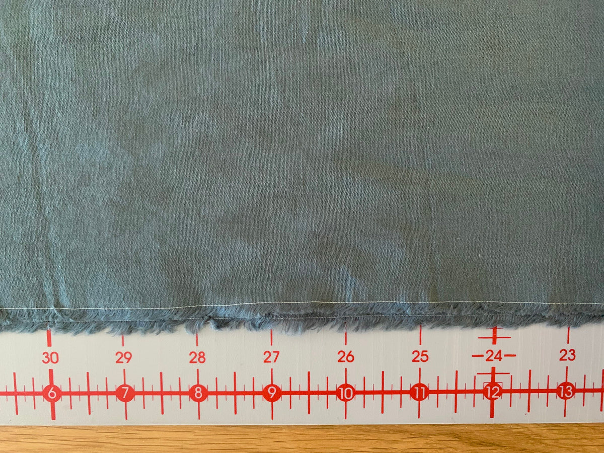 Cosmo Japanese cotton linen fabric AD5192-261 peacock green