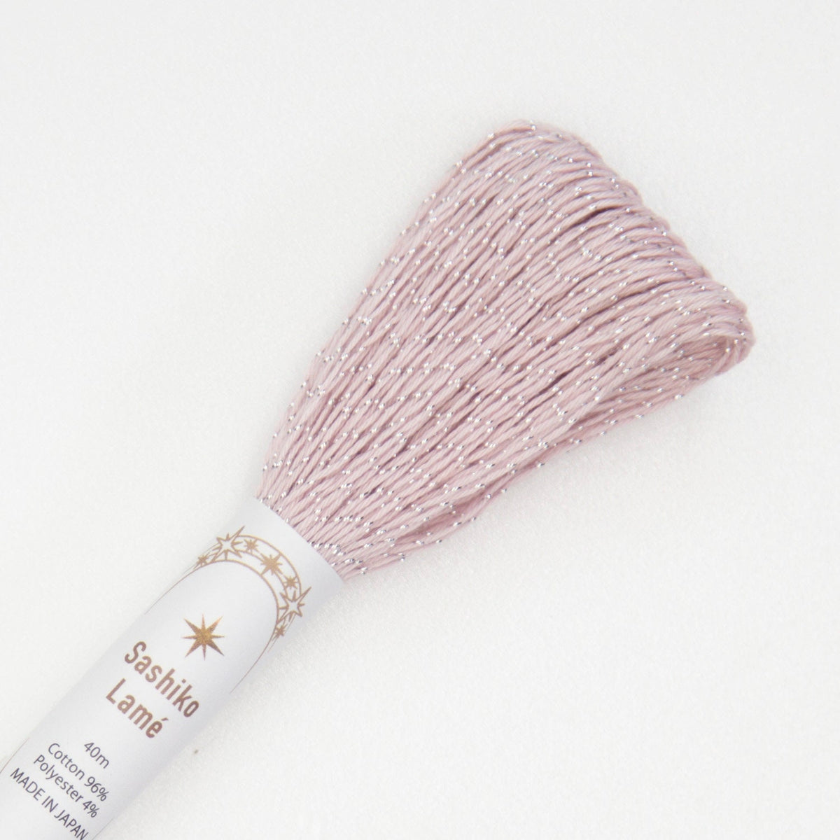 Olympus - Sashiko Lamé Metallic Thread 40m Skein - Pink