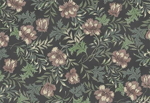 QuiltGate - PRE-CUT Gentle Flowers Dried Flowers Cotton Fabric