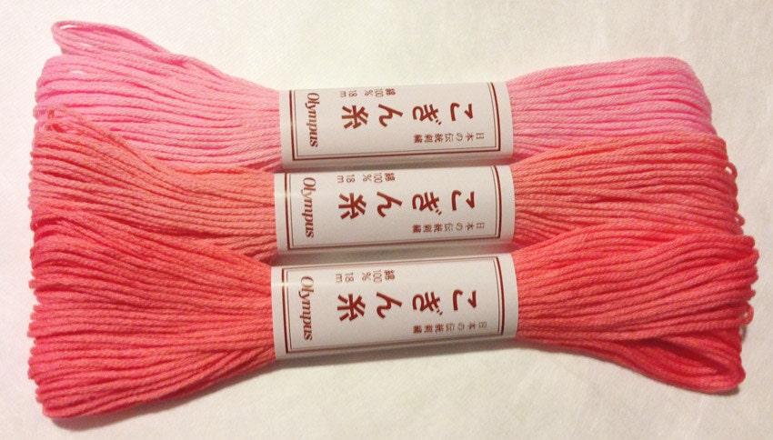 Olympus - Cotton Kogin Thread 18m Skein - #117 Baby Pink