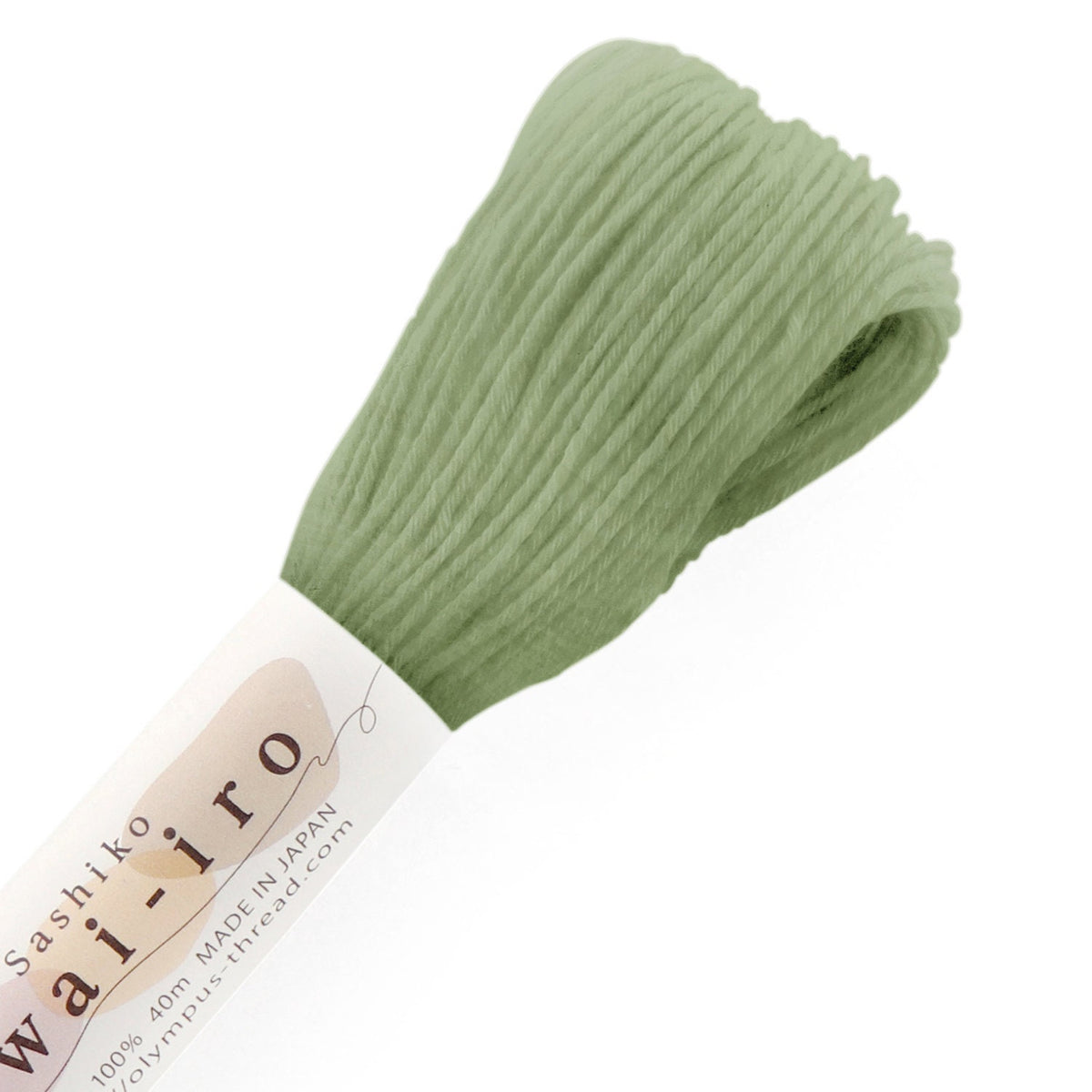 Olympus - Cotton Sashiko Thread 40m Skein - "Awai-Iro" Color #A19 Laurel