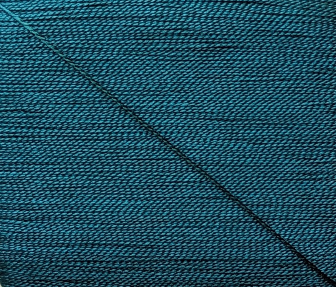 Kinkame - Silk Hand Sewing Thread 80m Card - Color #103 Dark Slate Gray