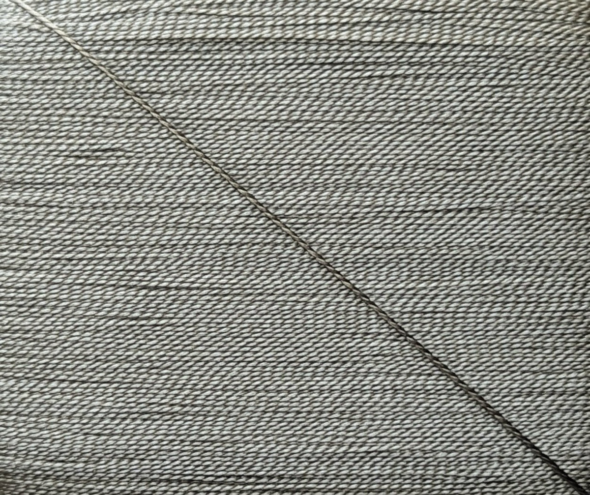 Kinkame - Silk Hand Sewing Thread 80m Card - Color #104 Battleship Grey