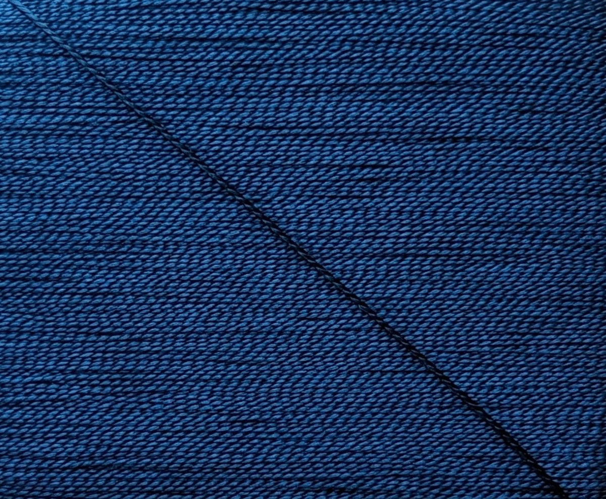 Kinkame - Silk Hand Sewing Thread 80m Card - Color #124 Cobalt Stone