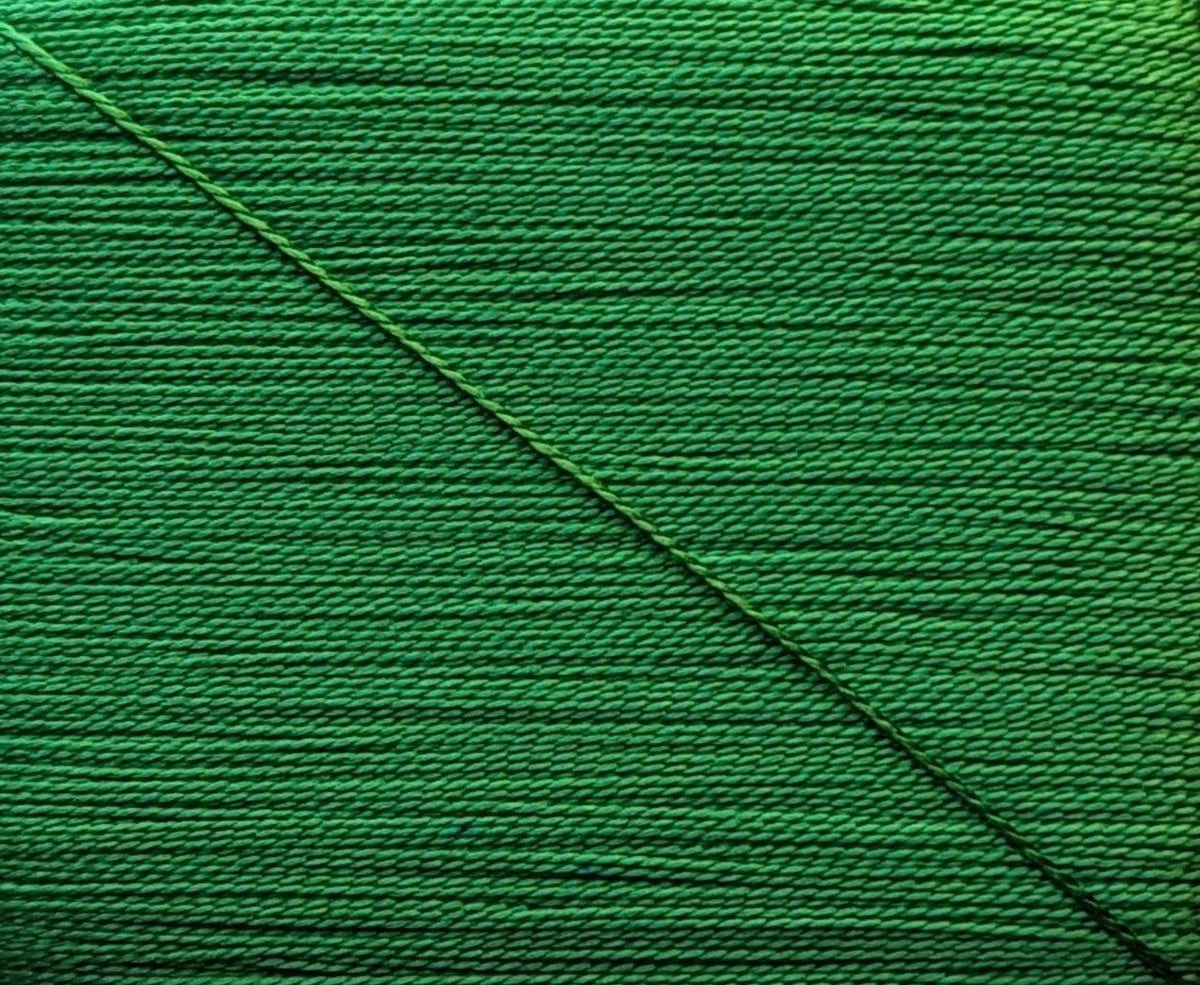 Kinkame - Silk Hand Sewing Thread 80m Card - Color #179 Green Gloss