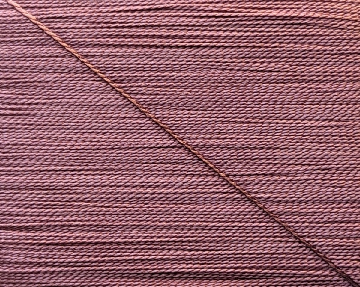 Kinkame - Silk Hand Sewing Thread 80m Card - Color #194 Currant Purple
