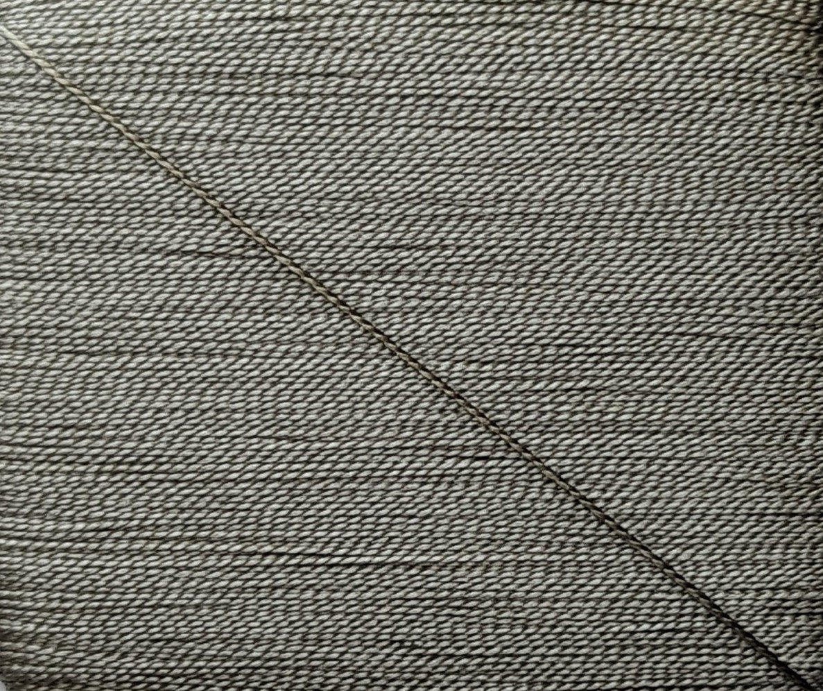 Kinkame - Silk Hand Sewing Thread 80m Card - Color #108 Deep Gray
