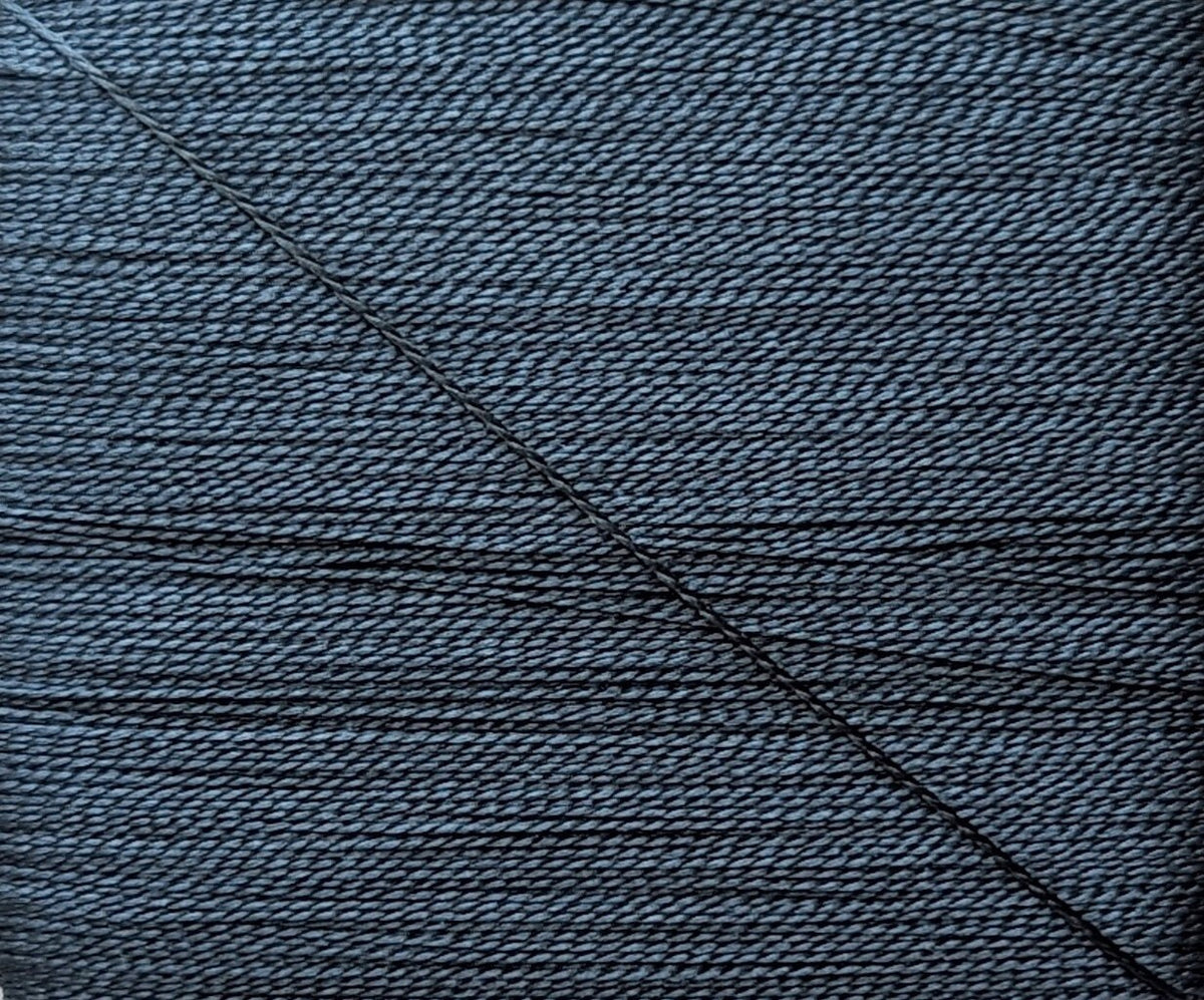 Kinkame - Silk Hand Sewing Thread 80m Card - Color #138 Blue Fjord
