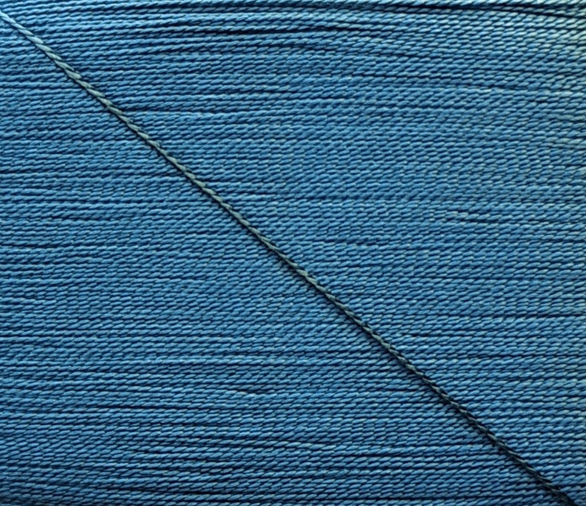Kinkame - Silk Hand Sewing Thread 80m Card - Color #142 Stunning Sapphire