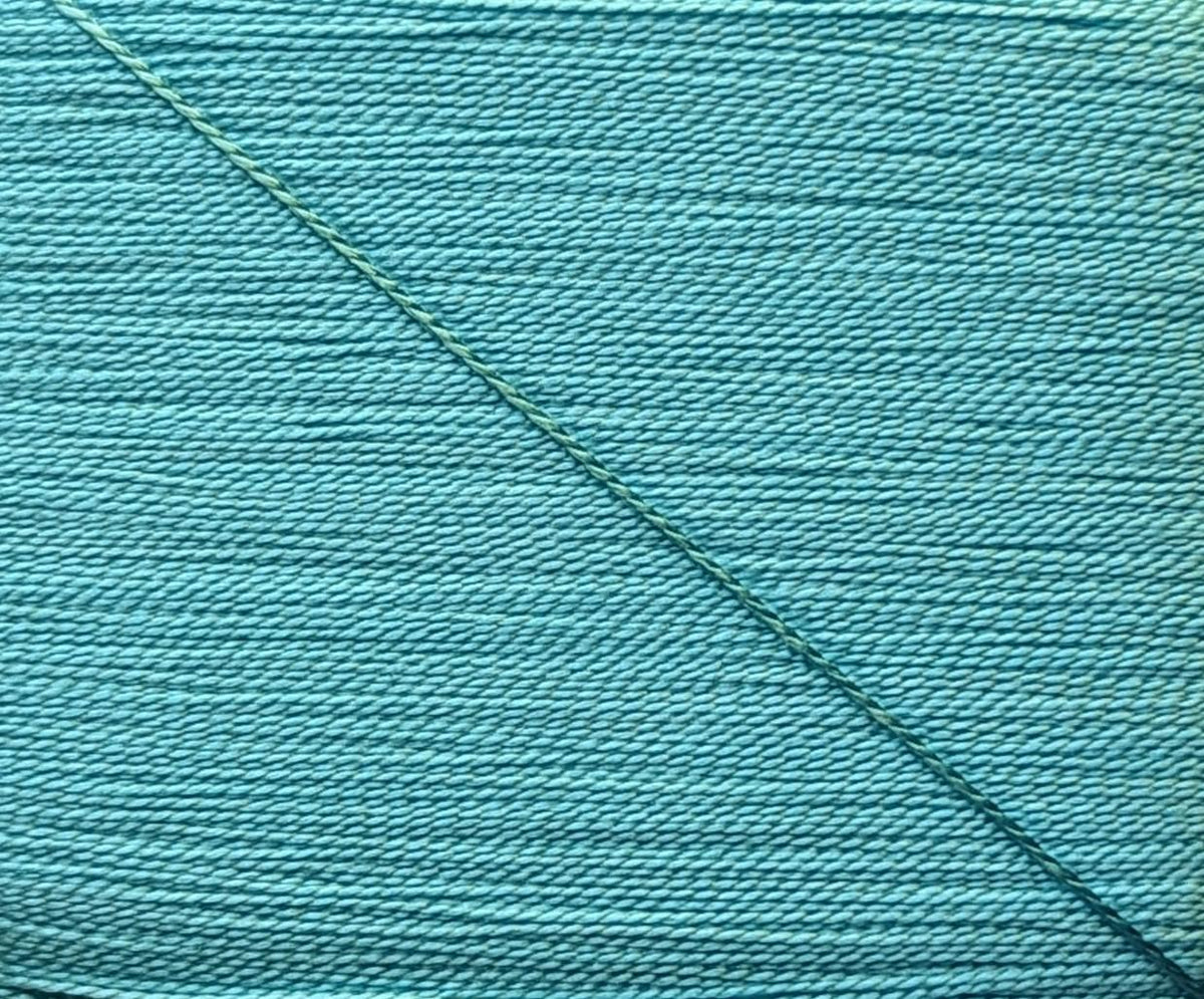 Kinkame - Silk Hand Sewing Thread 80m Card - Color #207 Bondi Blue