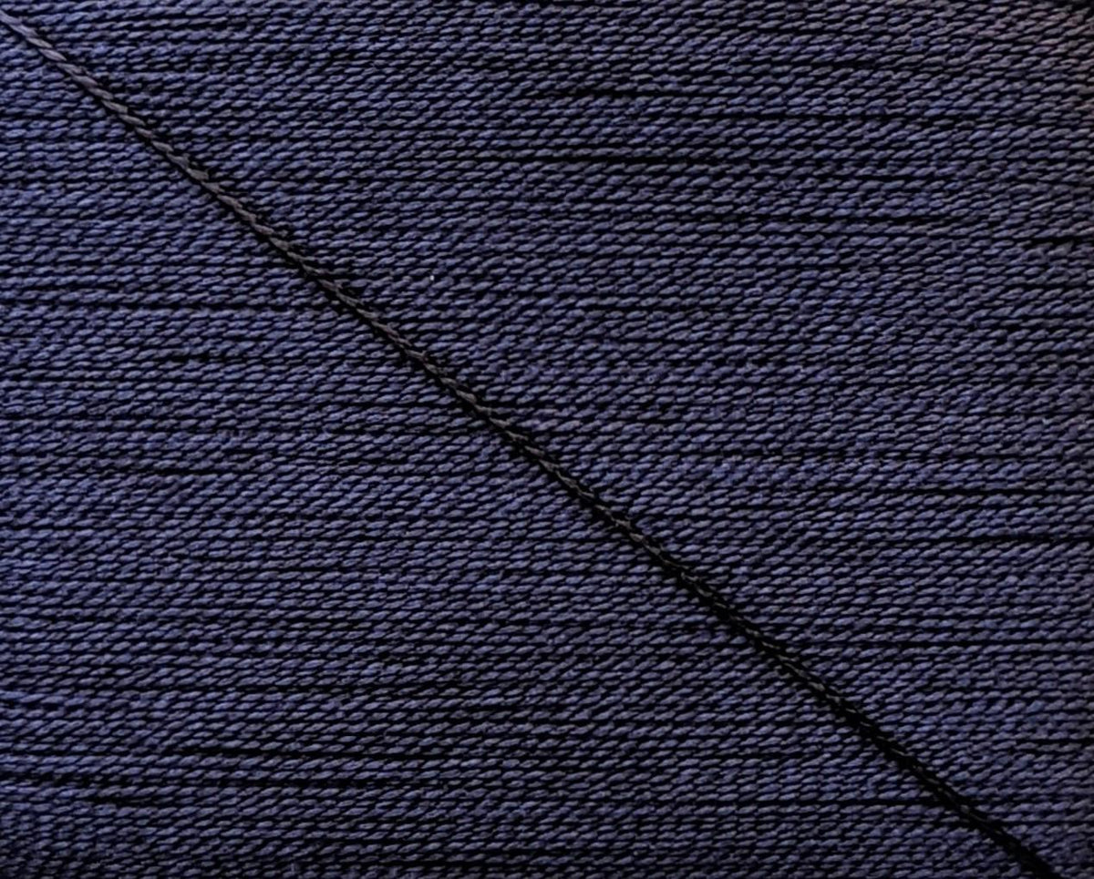 Kinkame - Silk Hand Sewing Thread 80m Card - Color #220 Dark Prussian Blue