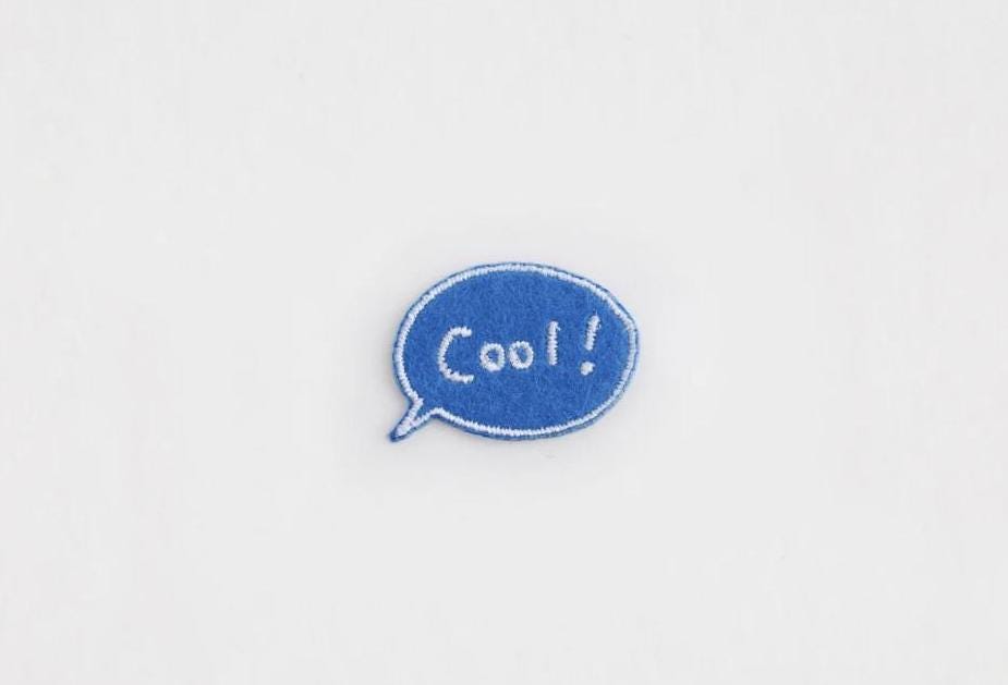 Daruma - Embroidered Sticker - #102 Cool!