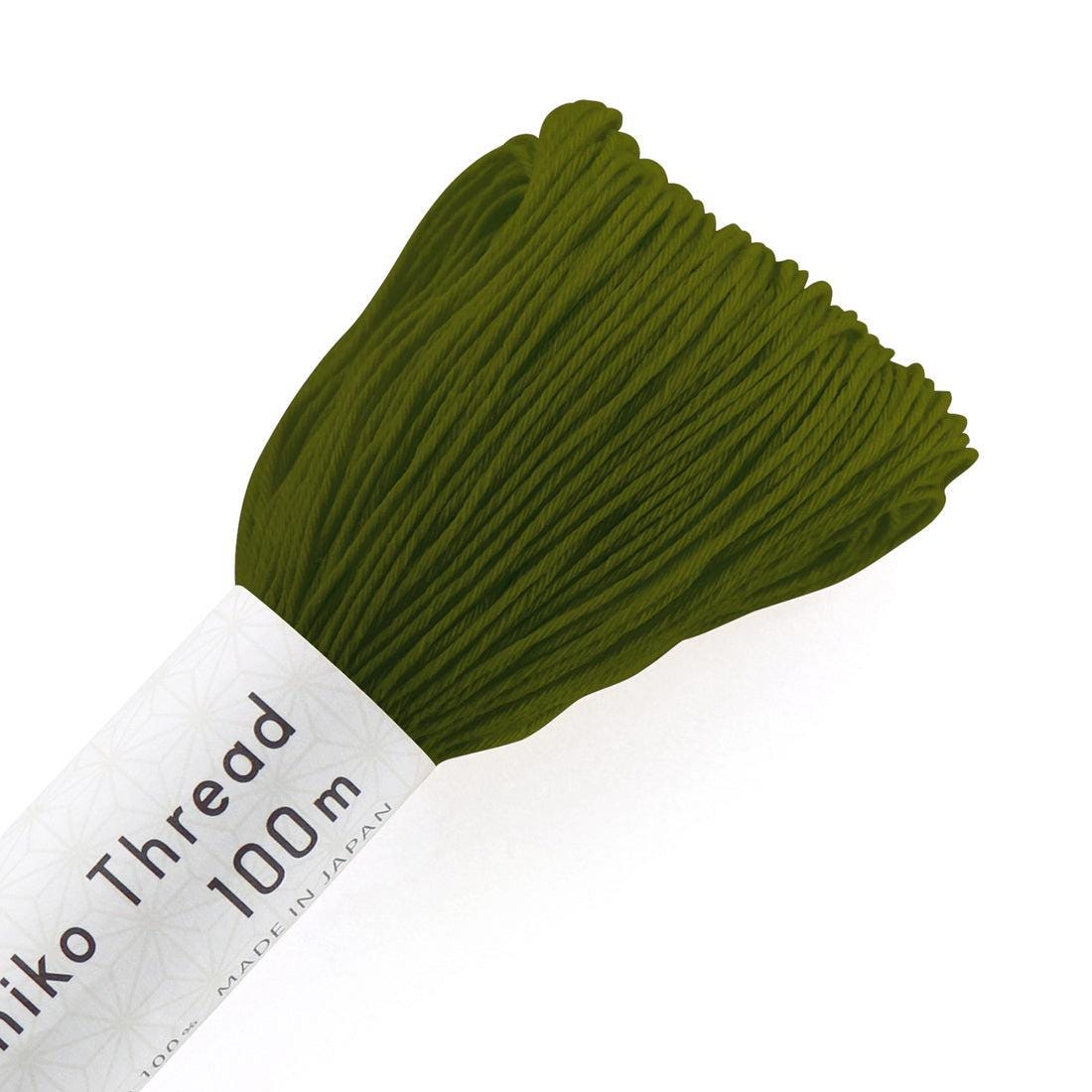 Olympus - Cotton Sashiko Thread 100m Skein - Color #138 Olive Green