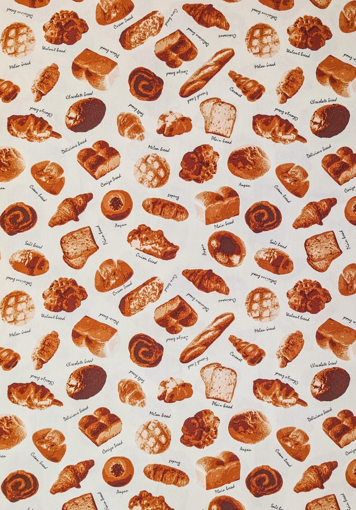 Bakery Bread Asano Japanese Oxford cotton canvas fabric A-1020-16 A