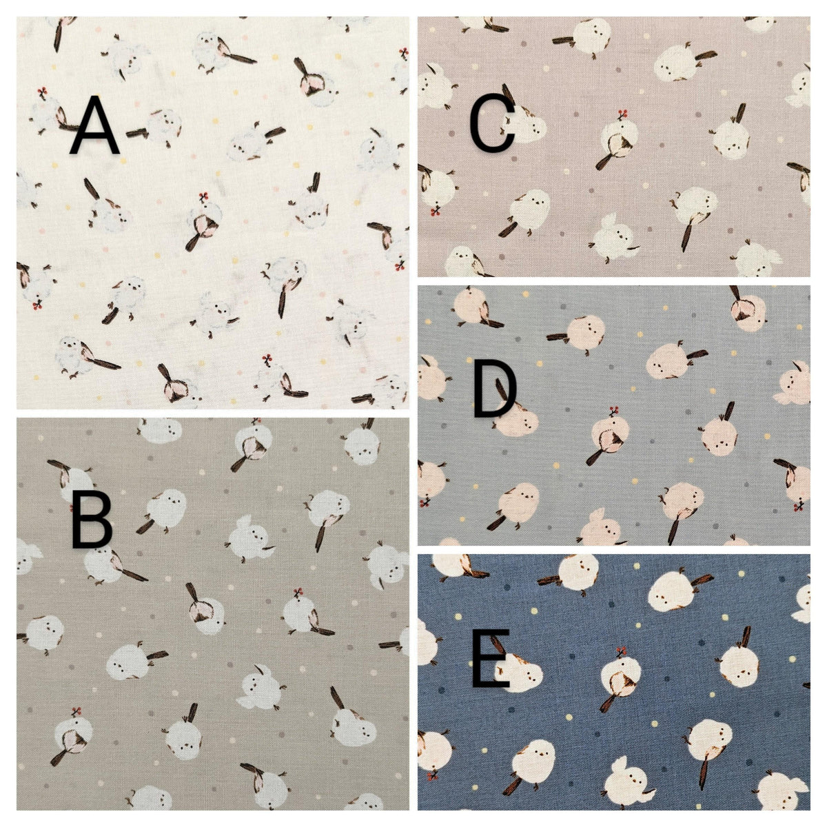 Cosmo - Chickadee Chirp Cotton - White