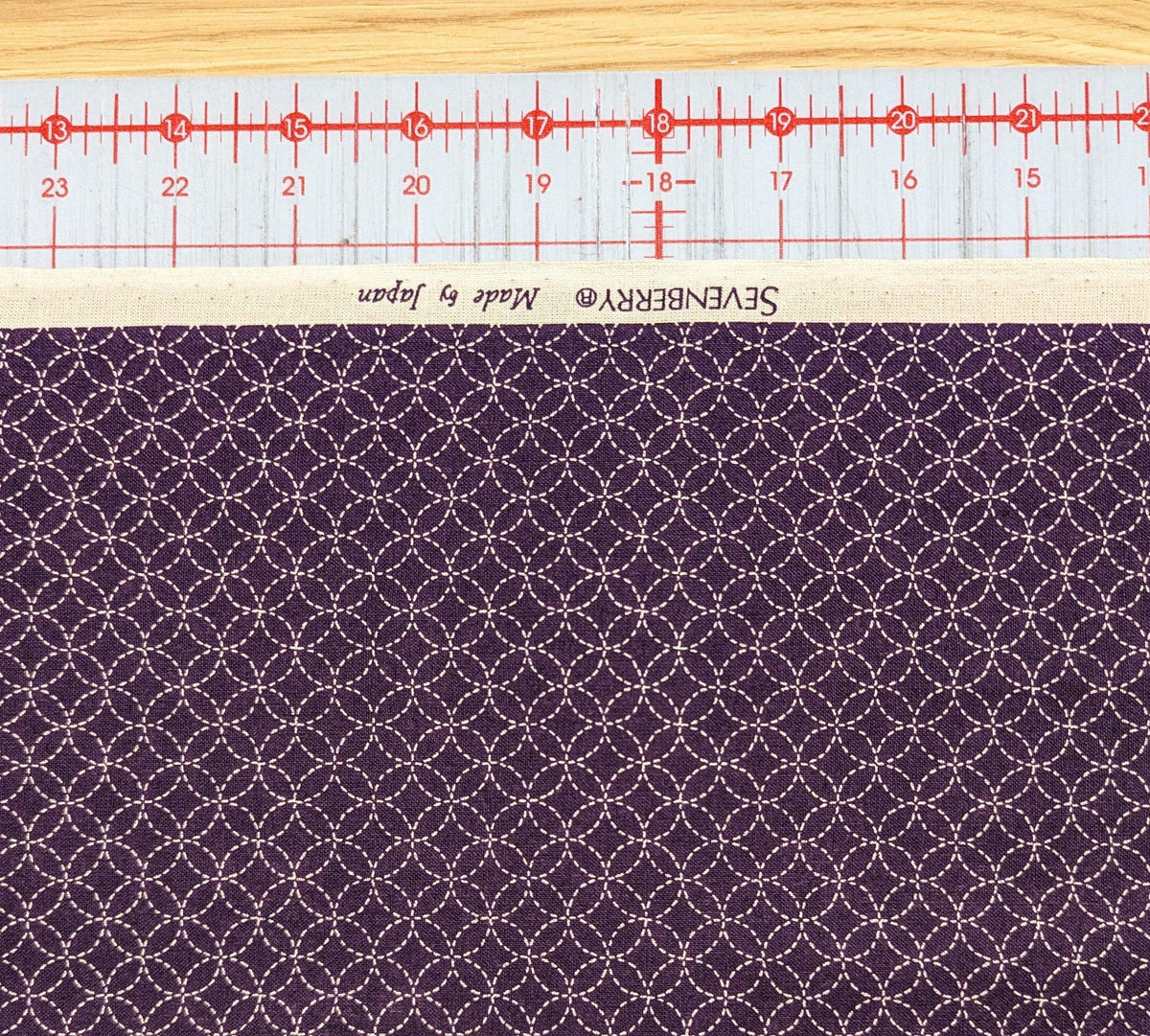 Sevenberry - Small Shippo Cotton Fabric - Purple