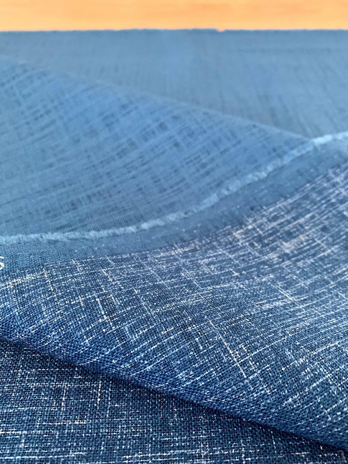 Sevenberry - Solid Woven-Look Cotton Fabric - Light Blue