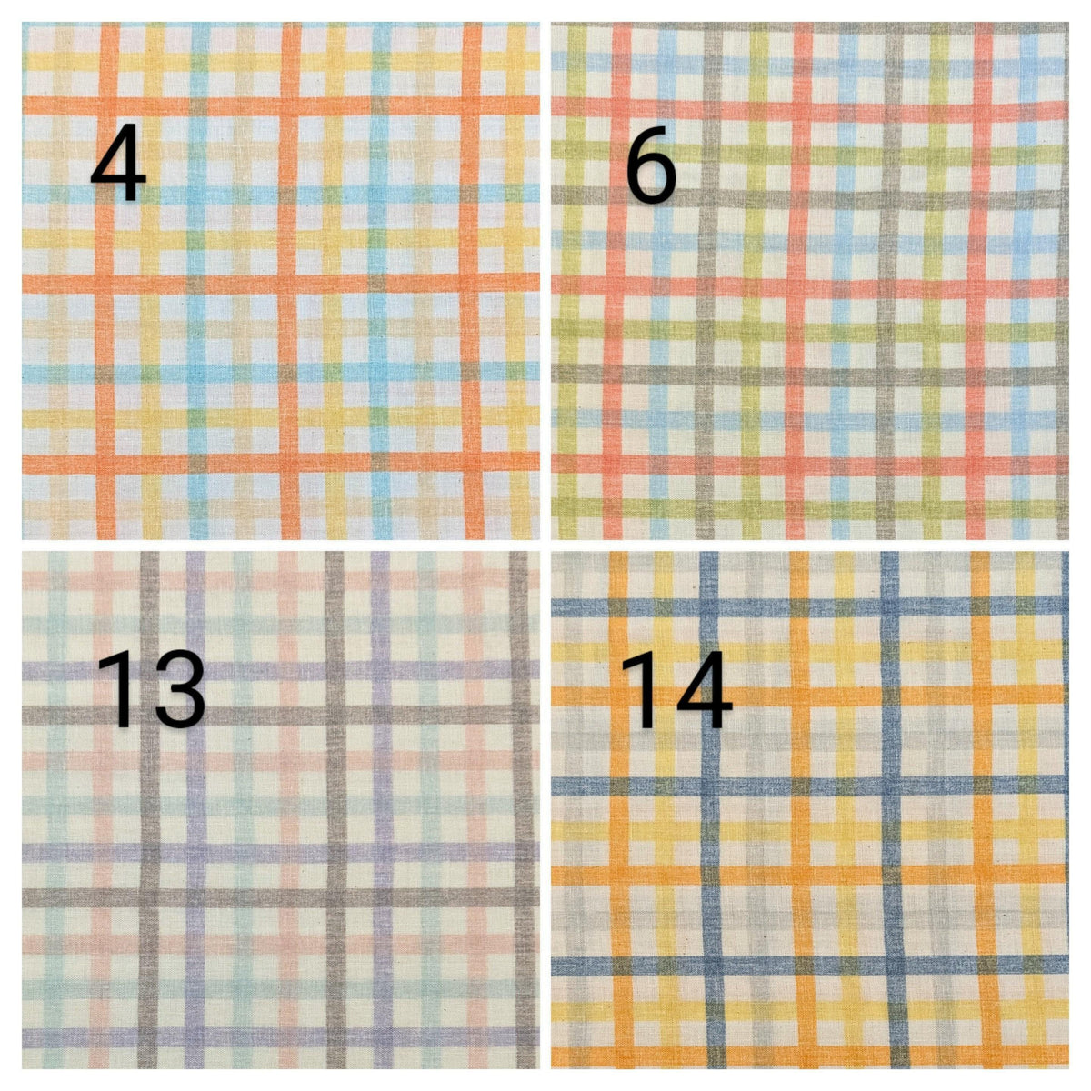 Sevenberry - Plaid Cotton Double Gauze - Black Purple Pink