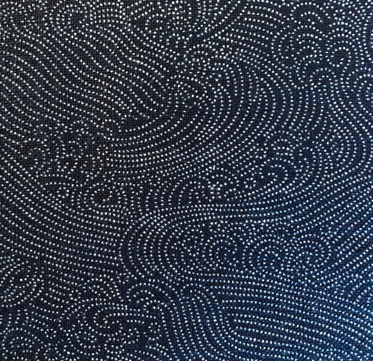 Sevenberry - Dotted Waves Cotton Fabric - Black