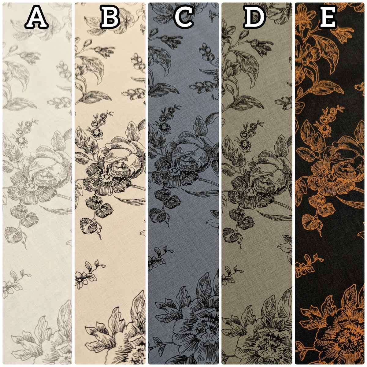 Hokkoh - Botanical Filigree Cotton Lawn - White and Gray
