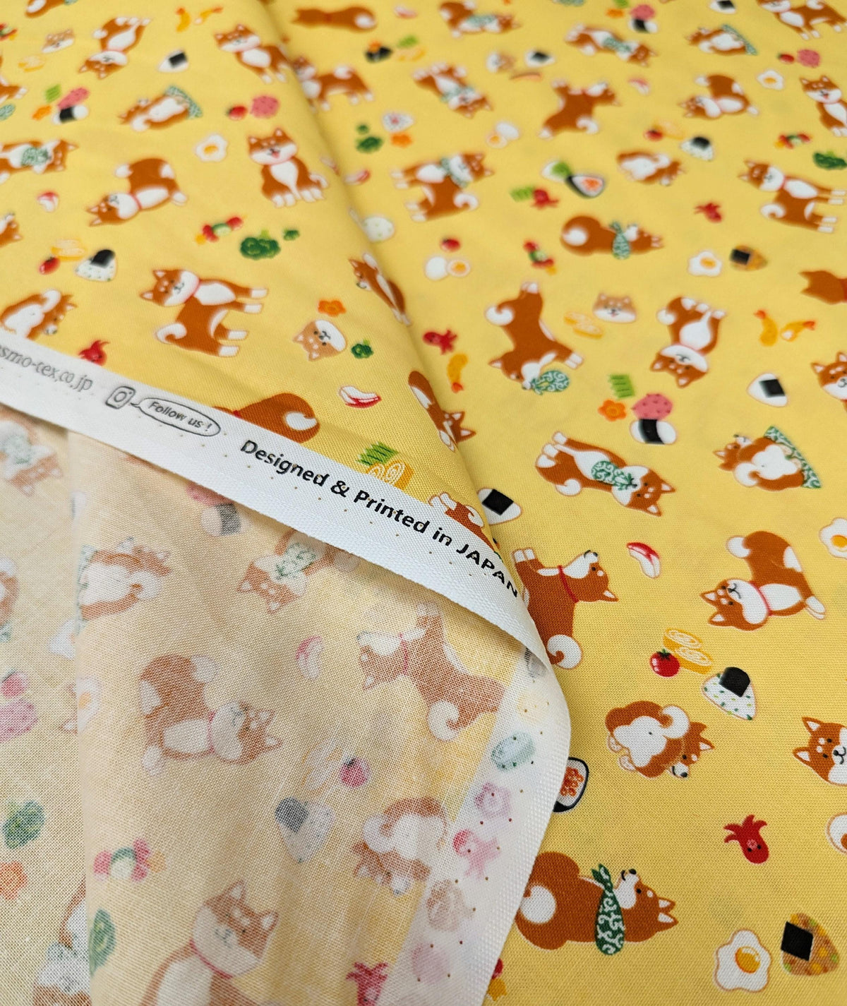 Cosmo - Lunch Time Shiba Cotton - Yellow