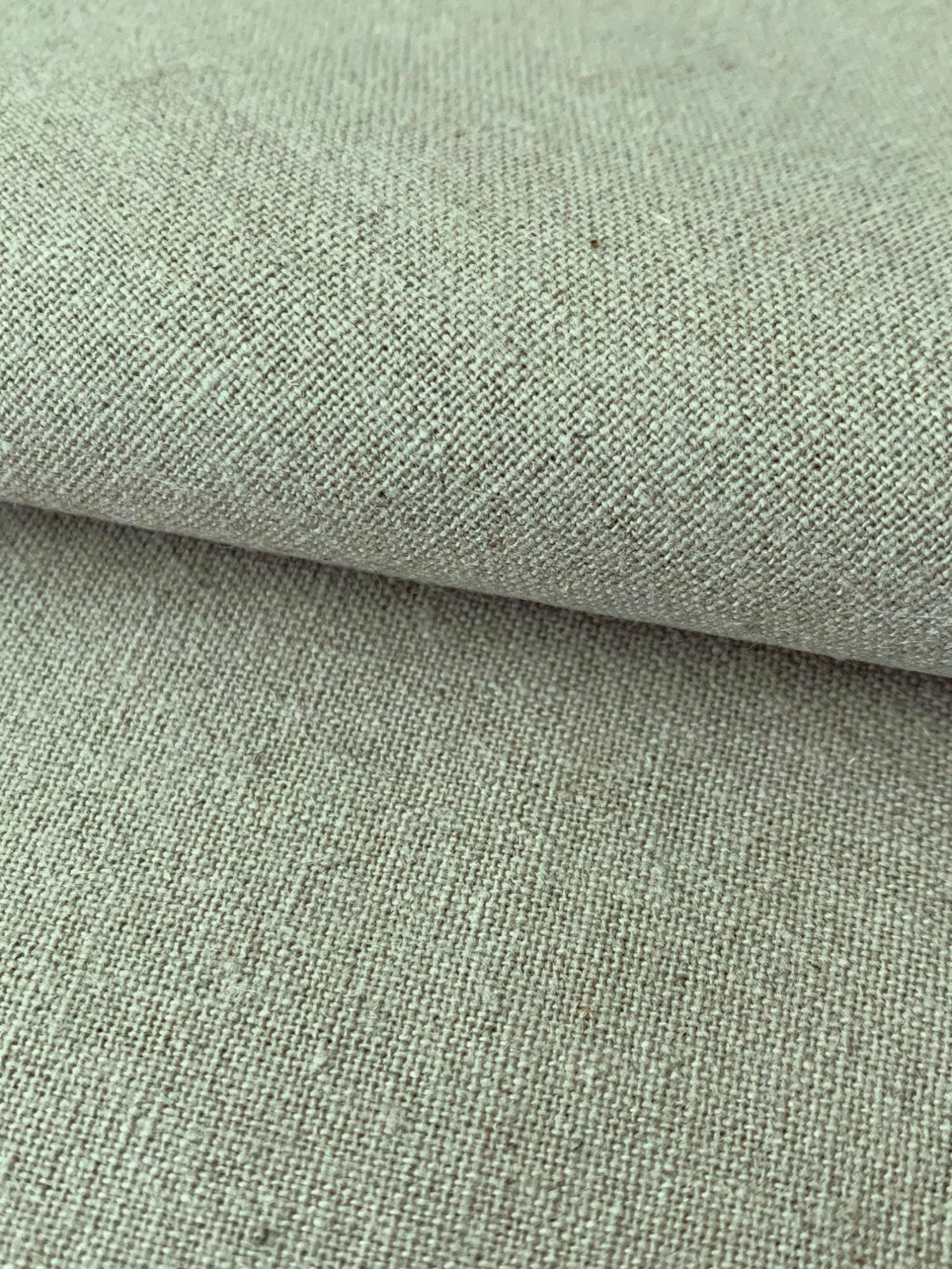 Hishiei - Solid Color Cotton/Linen Fabric - Mint Green