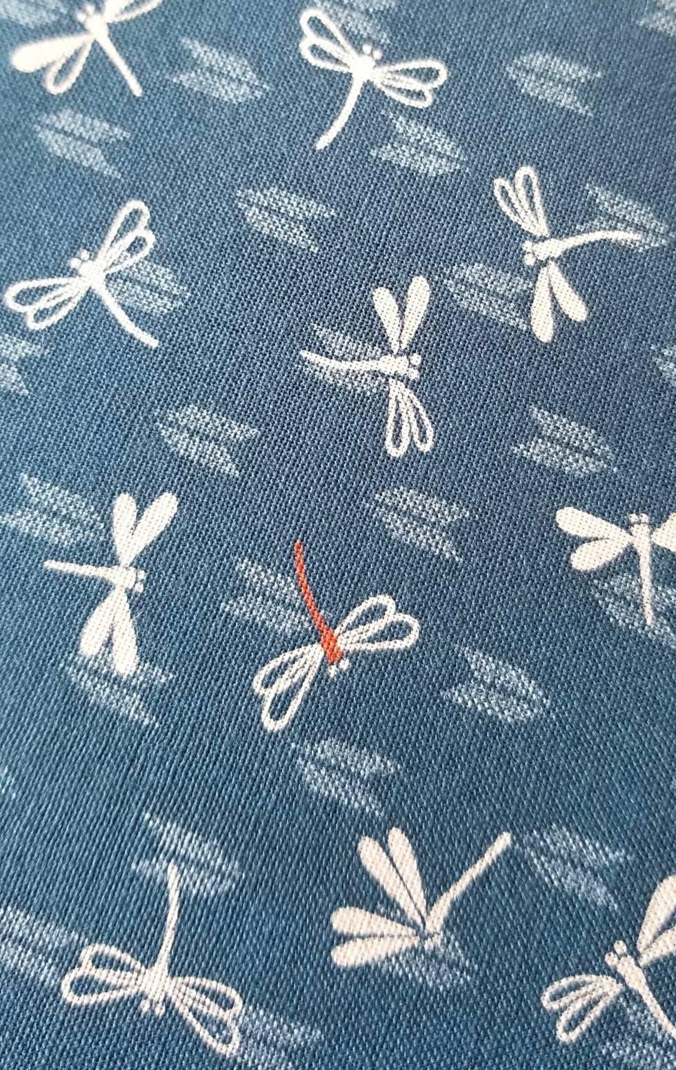 Sevenberry - Dragonflies with Arrows Cotton Fabric - Light Blue