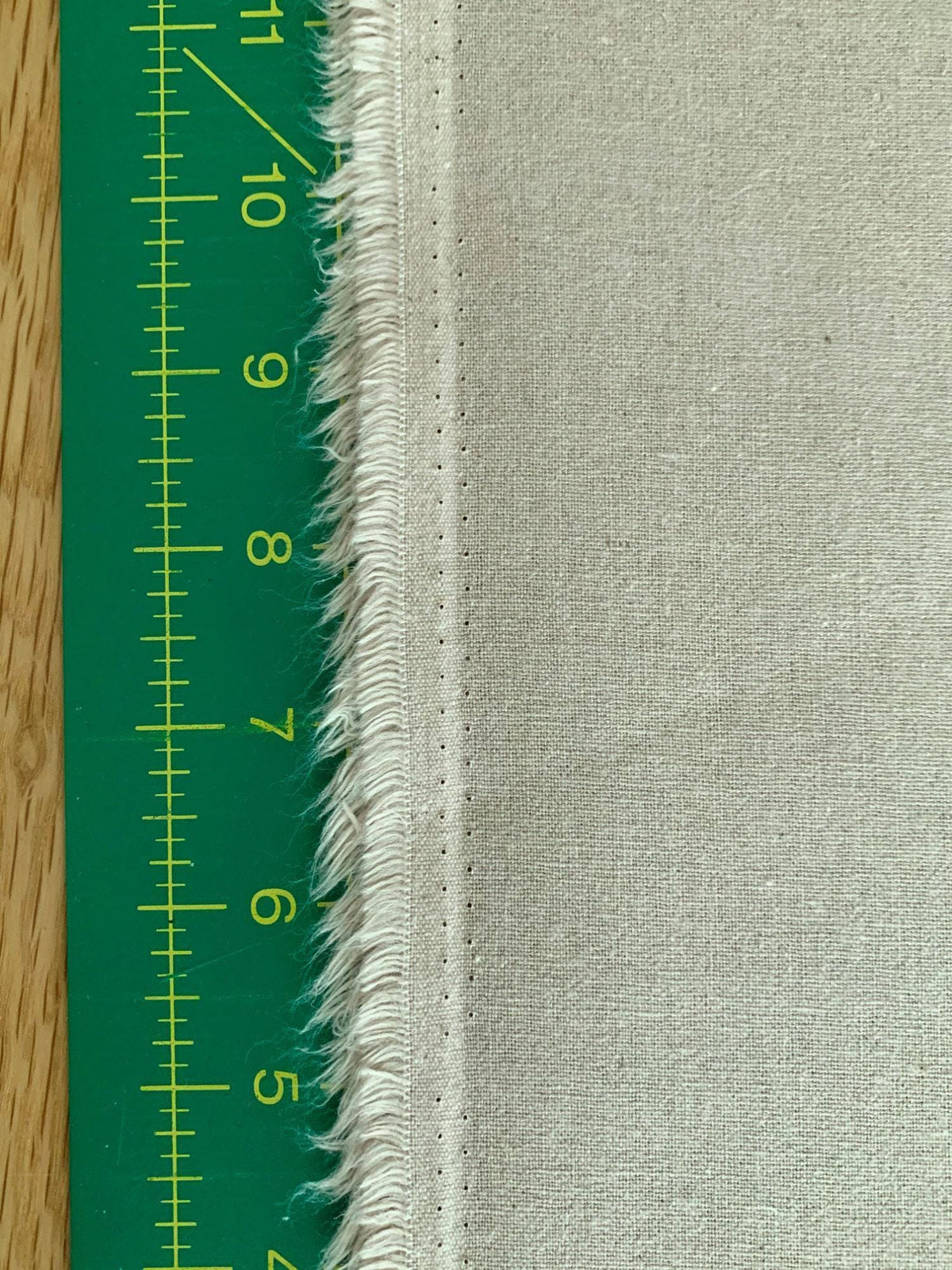 Hishiei - Solid Color Cotton/Linen Fabric - Mint Green