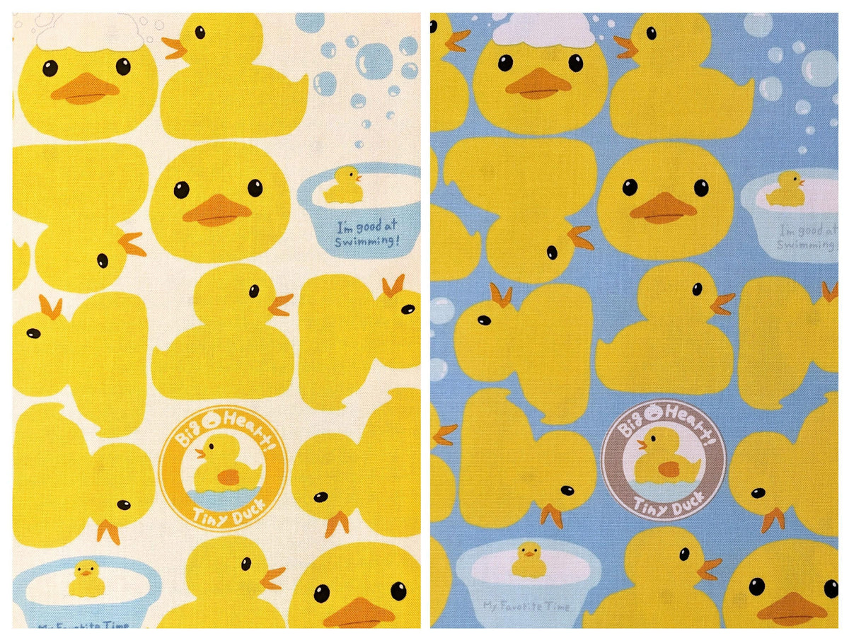 Kobayashi - Ducky Bath Time Oxford Cotton Canvas - Blue