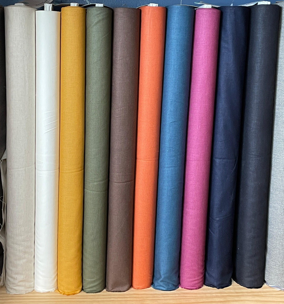 Koizumi - Momen-T Solids Cotton/Linen - Carrot Orange