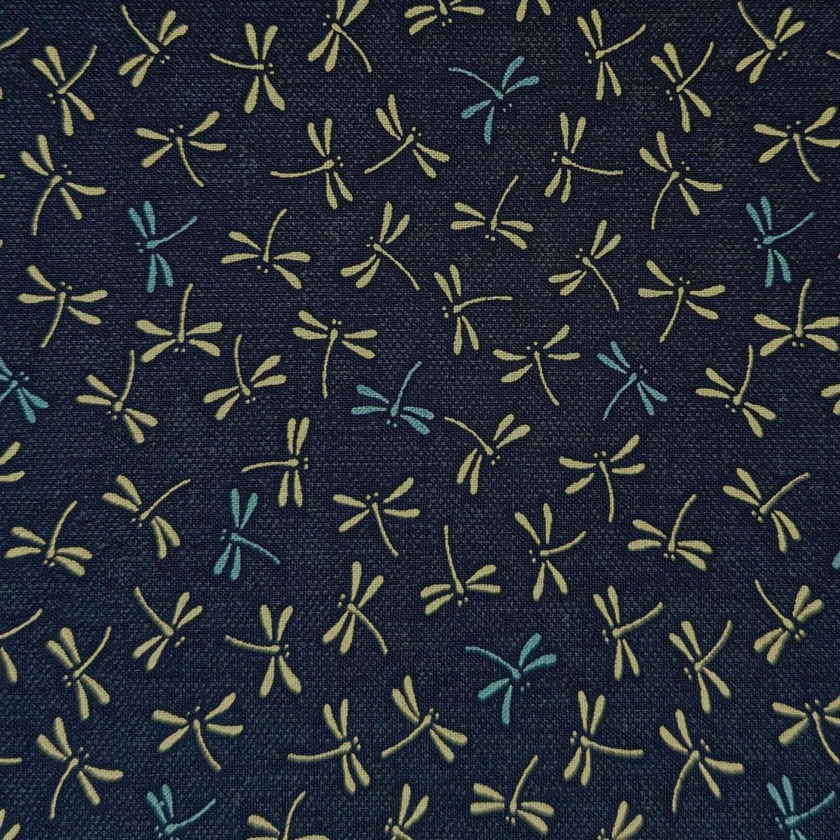 Sevenberry - Dragonflies in Blue Cotton Fabric - Blue