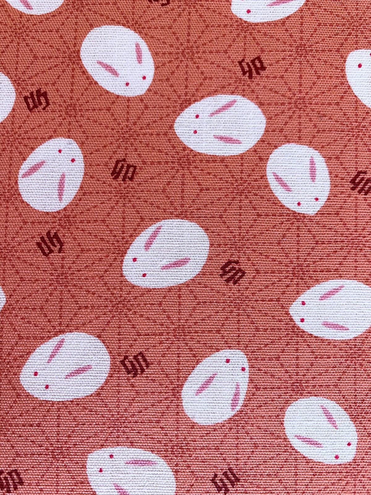 Yamaoka - Slipper Bunnies Cotton Fabric - Pink