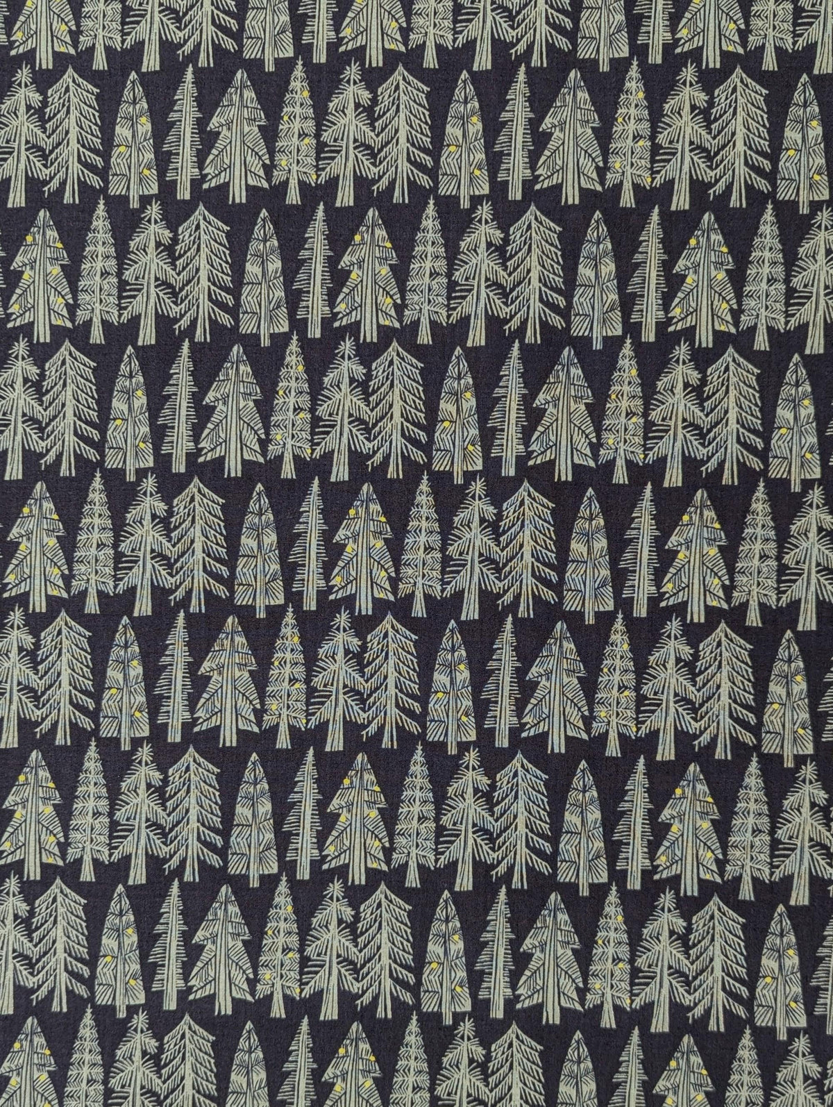 Hokkoh - Holiday Forest Cotton Lawn - Dark Blue