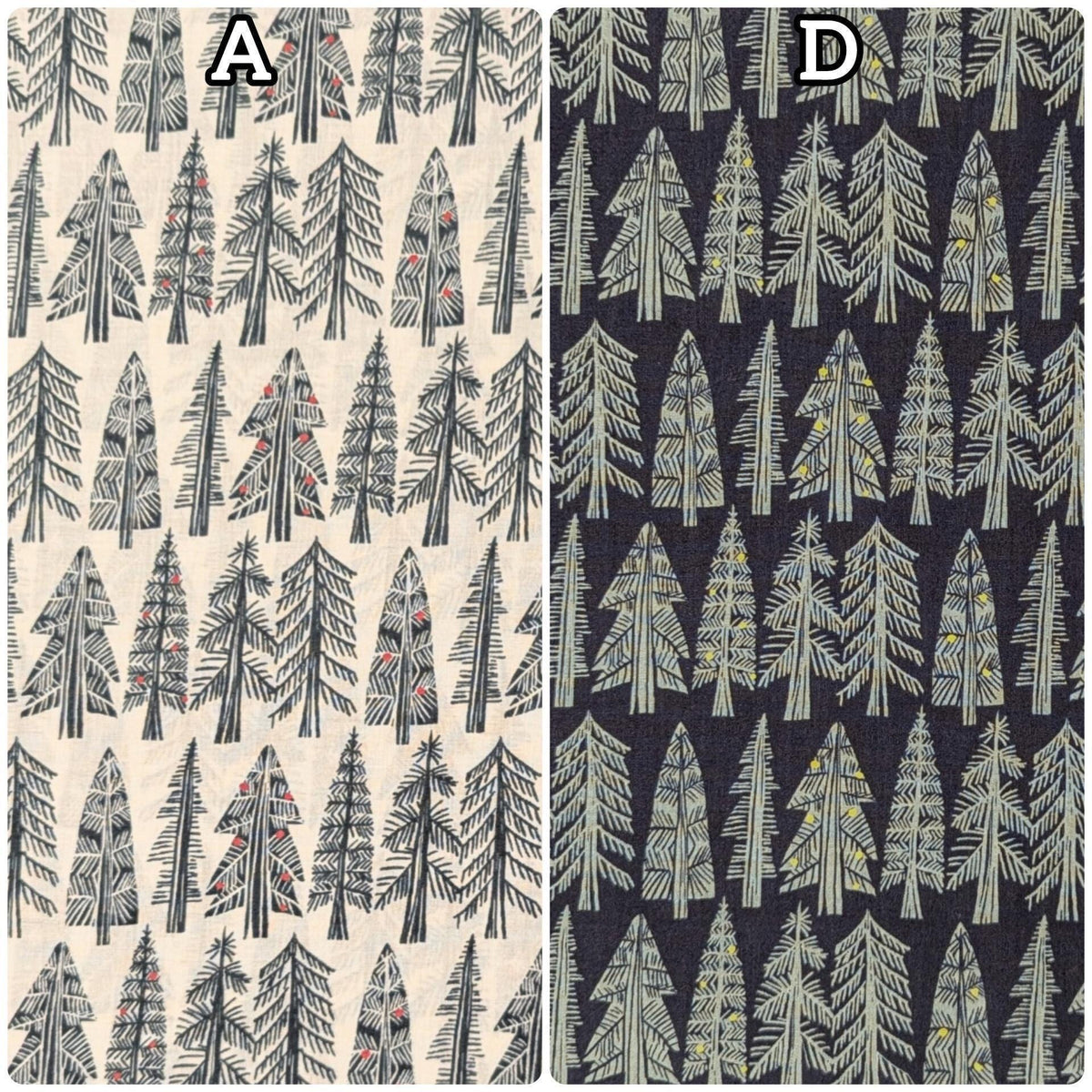 Hokkoh - Holiday Forest Cotton Lawn - Dark Blue