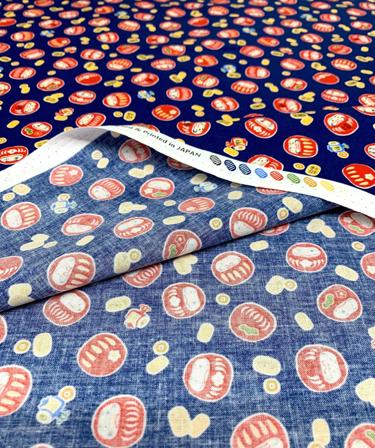 Cosmo - Little Daruma Cotton - Blue