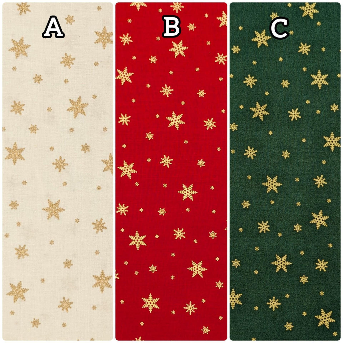 Hishiei - Golden Holiday Trees Cotton Fabric - Green