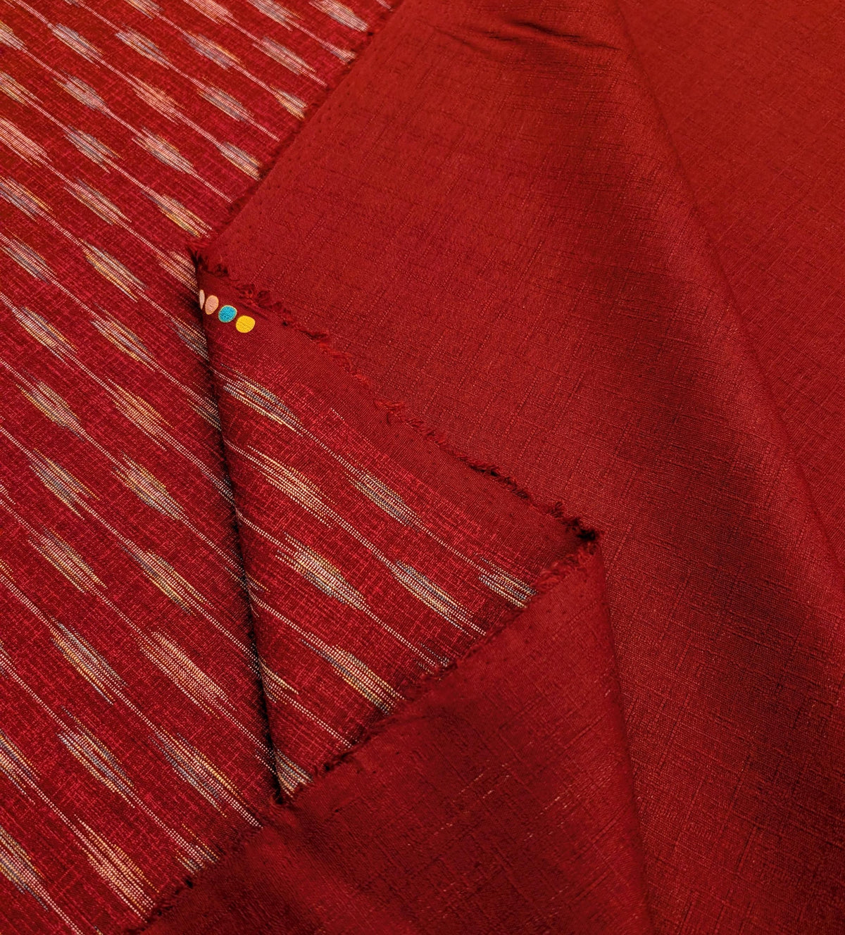 Morikiku - Arrows Cotton Dobby - Red