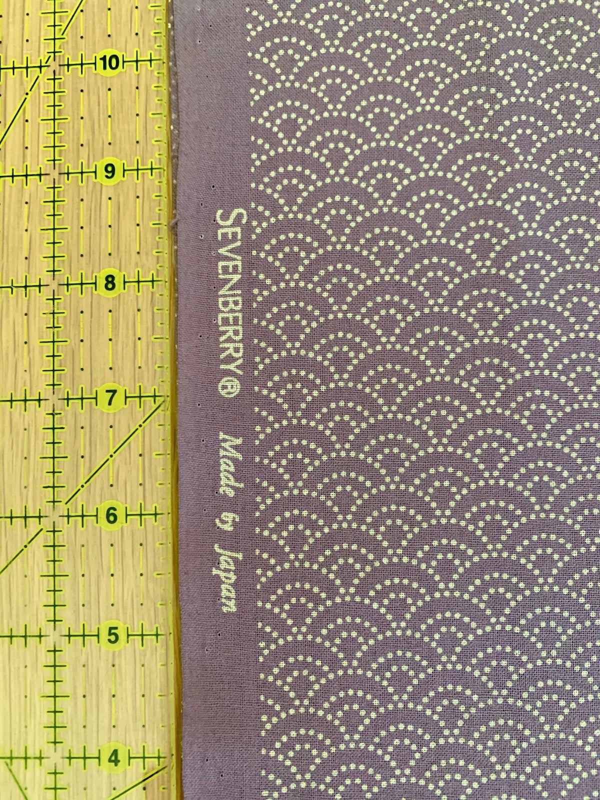 Sevenberry - Dotted Waves Cotton Fabric - Lavender Purple