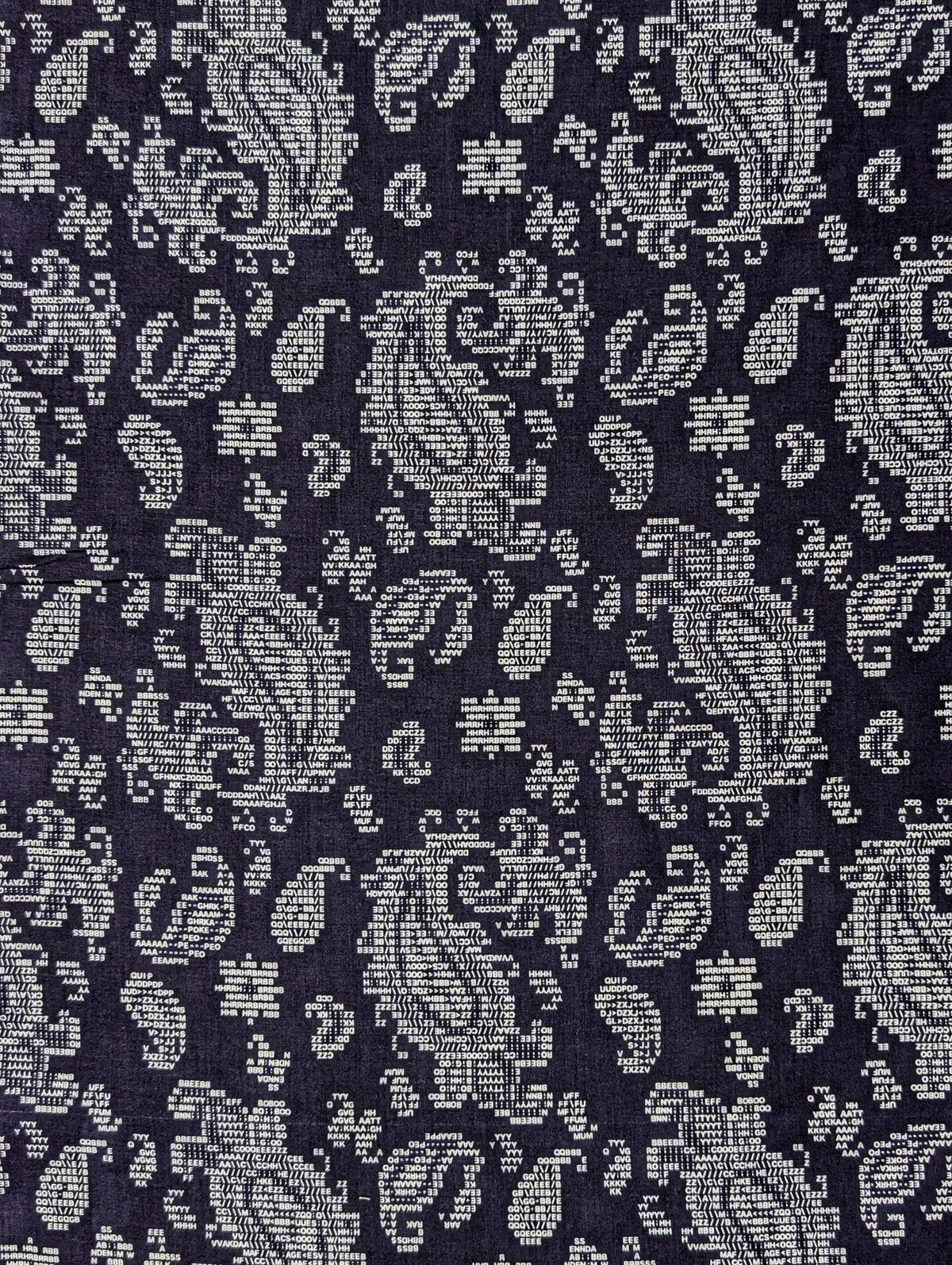 Hokkoh - Coded Paisley Cotton Lawn - Navy