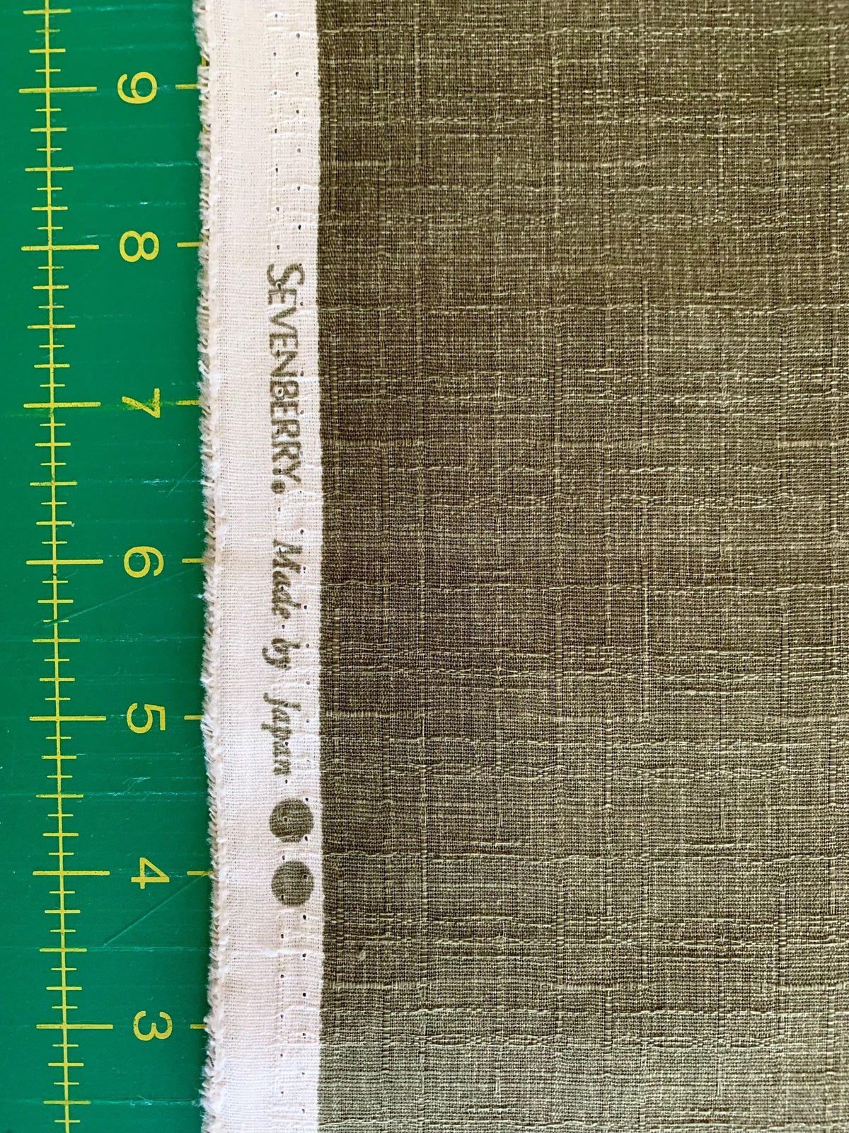 Sevenberry - Solid Color Cotton Dobby - Pine Green