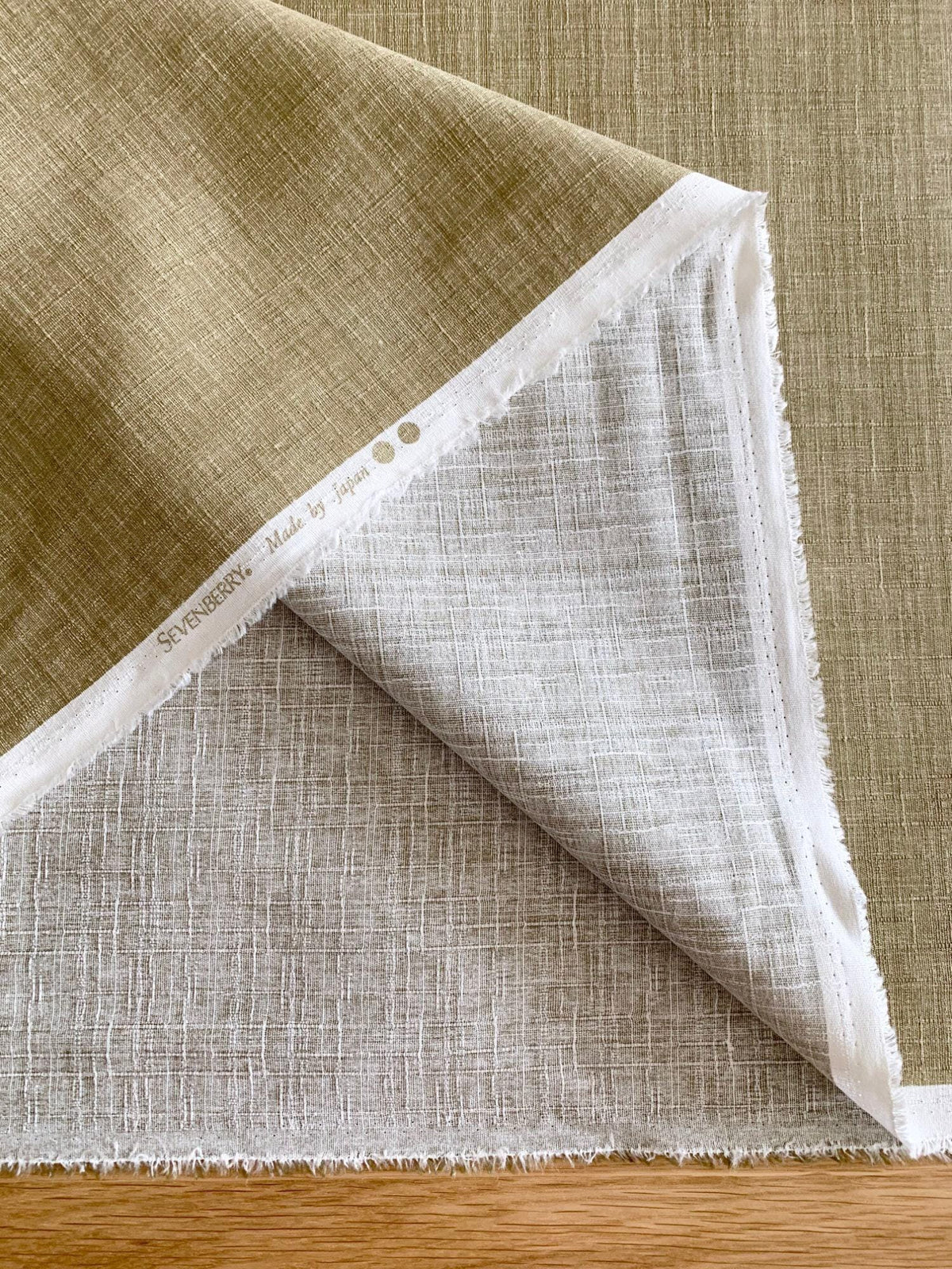 Sevenberry - Solid Color Cotton Dobby - Olive