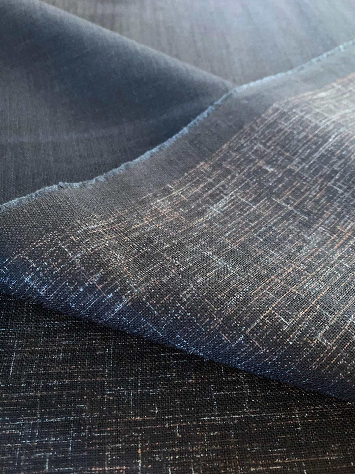 Sevenberry - Solid Woven-Look Cotton Fabric - Black