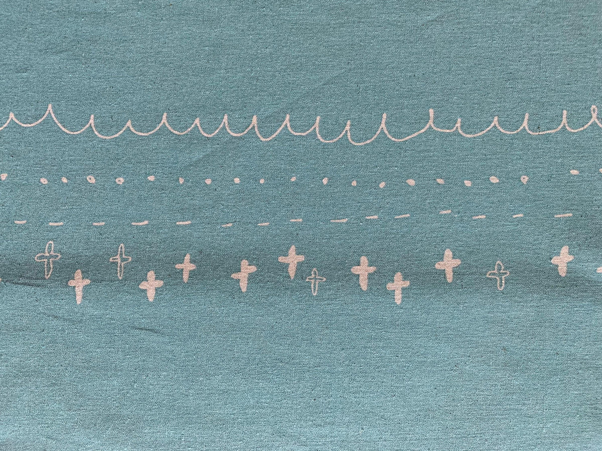 Kei - Megumi Sakakibara Collection Cotton Linen Panel - Green