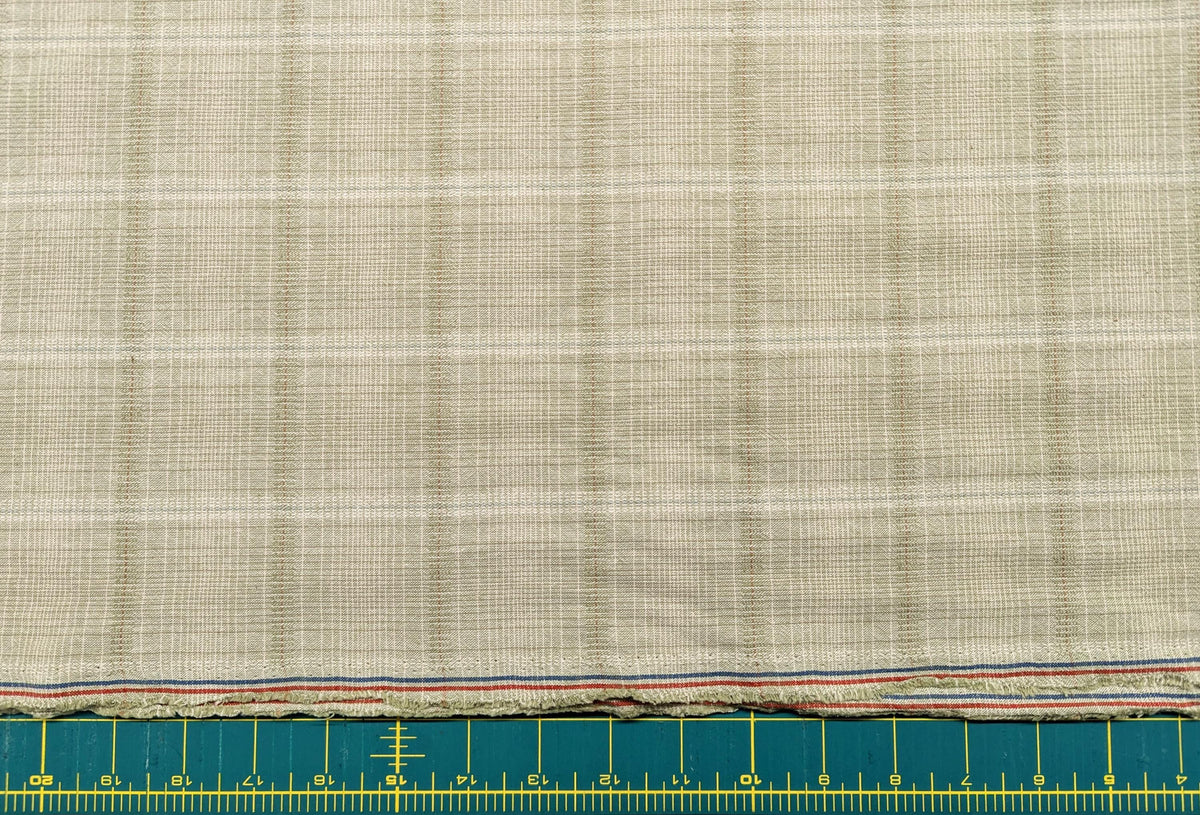 Junko Matsuda yarn dyed plaid Japanese cotton fabric Y23-0155 D green