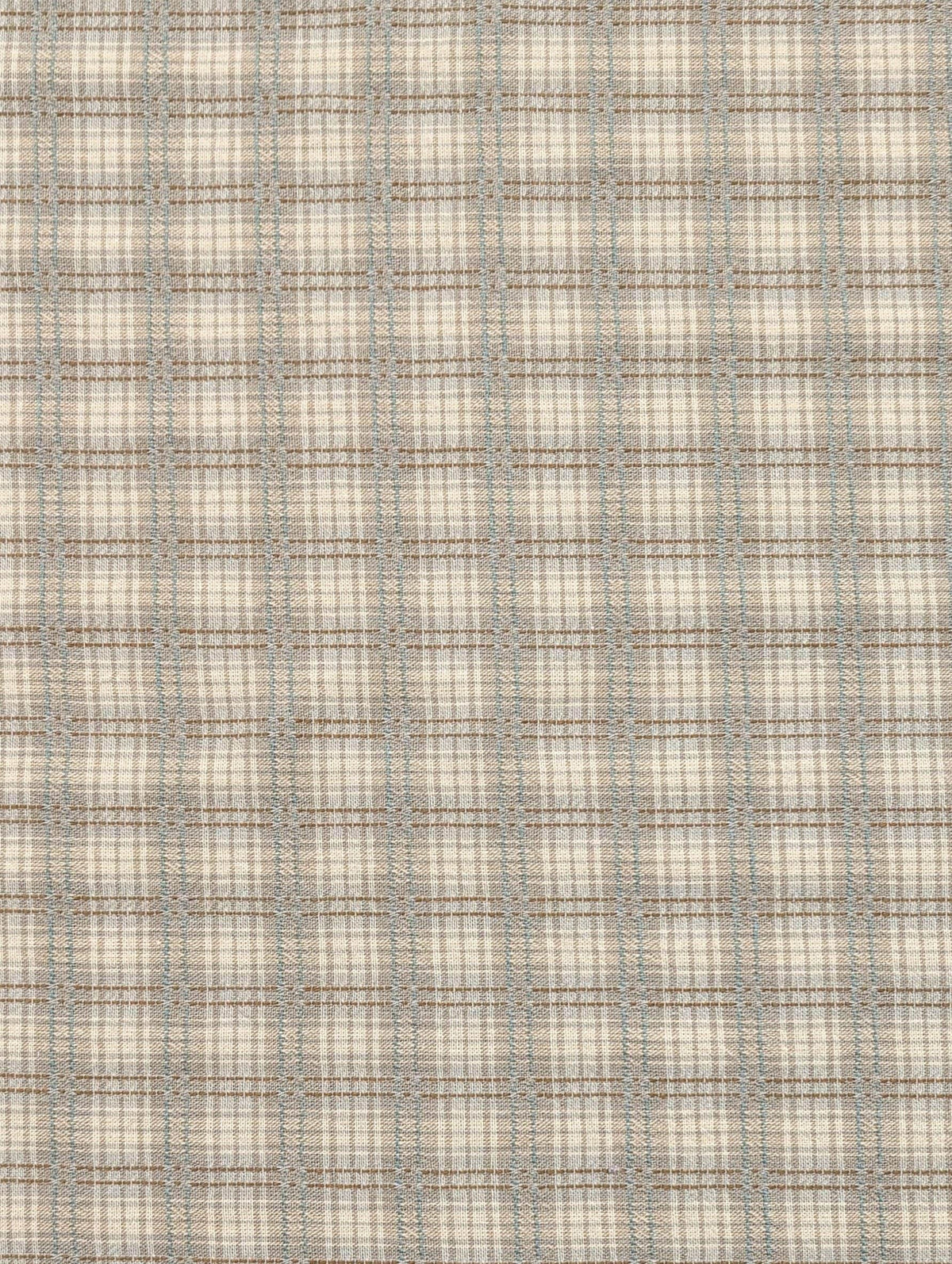 Textile Pantry - Junko Matsuda Yarn Dyed Plaid Cotton Fabric - White and Gray