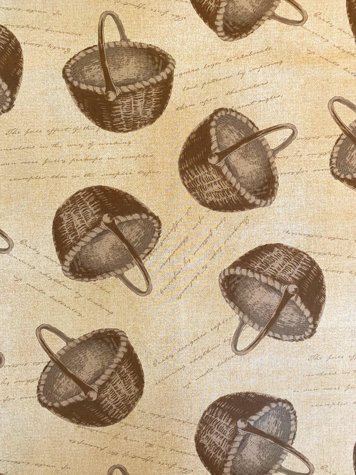 Textile Pantry - Junko Matsuda Baskets Cotton Taupe - Brown