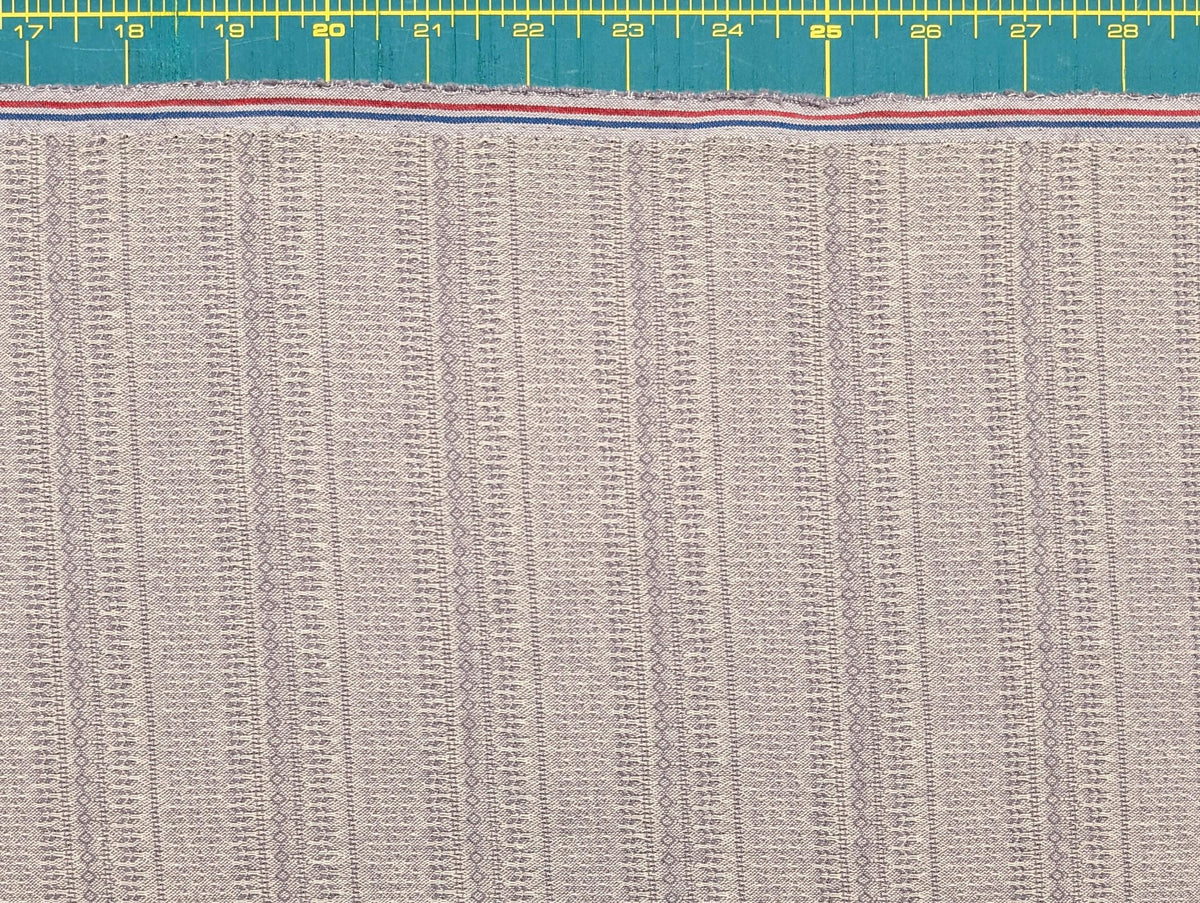 Textile Pantry - Junko Matsuda Yarn Dyed Textured Cotton Fabric - Purple
