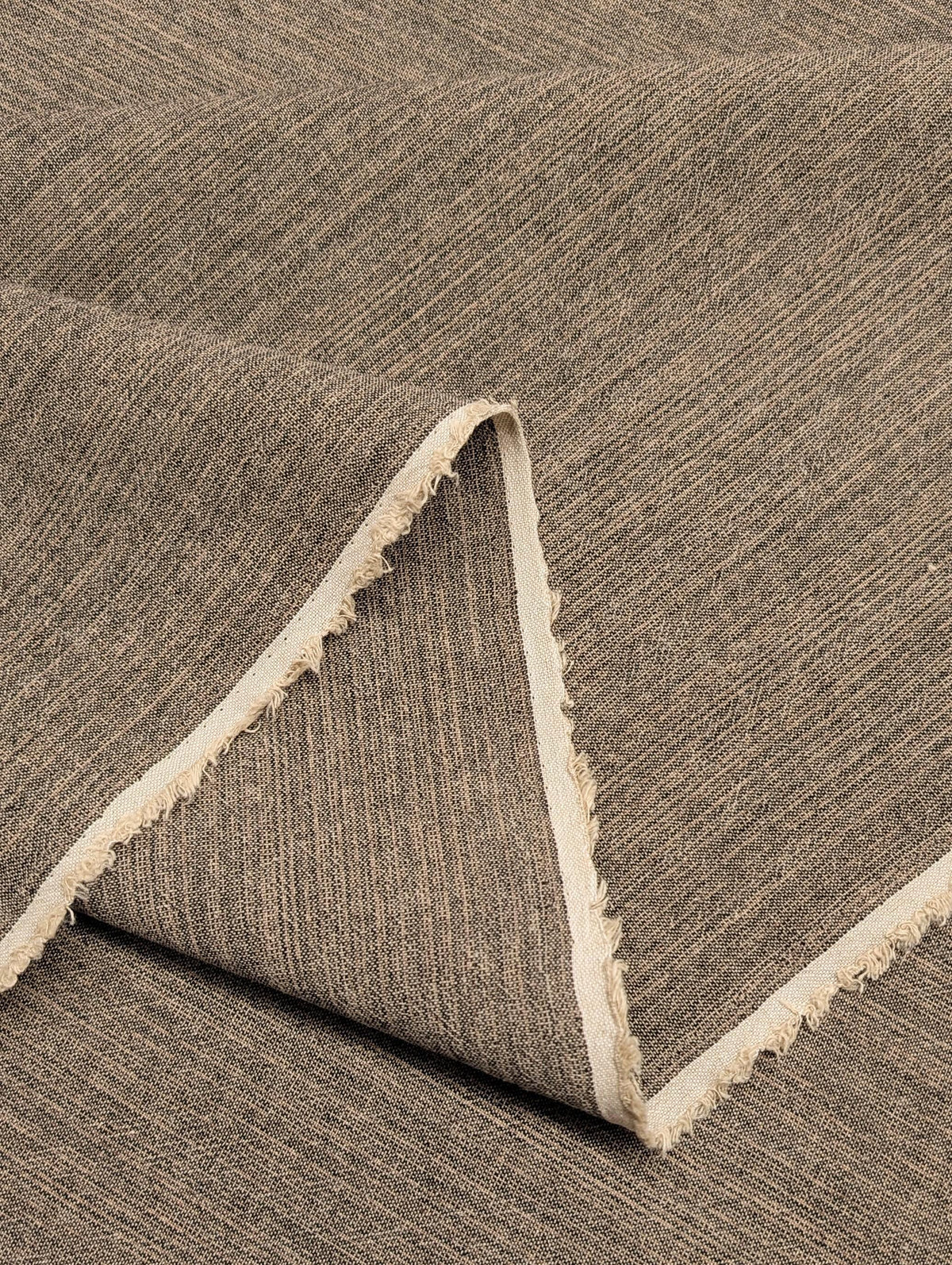 Cosmo - Japanese Yarn Dyed Textured Cotton Taupe - Beige